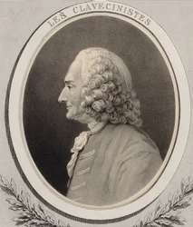 Portrett av komponisten Jean-Philippe Rameau 1683-1764.