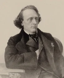 Portrett av pianisten og komponisten Henry Litolff 1818-1891, 1858.