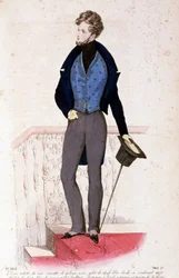 La Mode, januar, februar, mars 1830, lit. av Lemercier, bind II