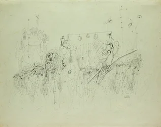 Uten tittel, ca. 1941-42 (indisk blekk på papir)