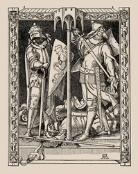 Nibelungen. Hvordan Sir Dietrichs menn ble drept, 1840-1841.