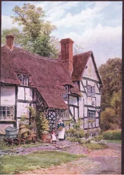 Havington, nr Evesham, Worcester, fra The Cottages and the Village Life of Rural England utgitt av Dent & Sons Limited