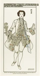 Kostymedesign til operaen Der Rosenkavalier av Richard Strauss, 1910