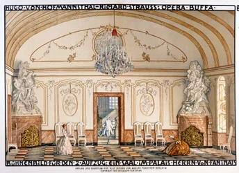 Richard Strauss: Rosenkavaleren (Le Chevalier à la rose). Scenografi av Roller. Akt 2