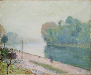 En sving i elven Loing, 1896