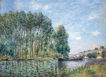 En sving i elven Loing ved Moret. Våren, 1886.