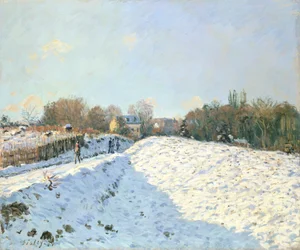 Effekten av snø ved Argenteuil, 1874