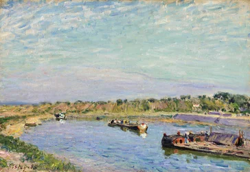 Havnen i Saint Mammes, morgen, 1885