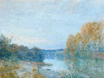 Soleil Couchant, høstkveld på elven