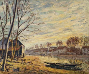 Båtgården på Matrat; Chantiers a Matrat, 1889