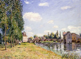 Moret-broen om sommeren 1888