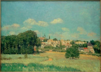 Utsikt over Marly-le-Roi, soleffekt