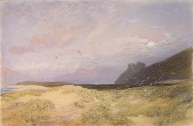 Harlech, 1862 (akvarell på papir)