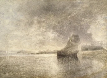 Holy Island Castle, Northumbria, ca. 1882-3 (akvarell på papir)