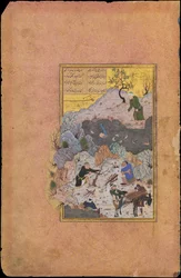 The Anecdote of the Man Who Fell into the Water, Folio 44r from a... dated A.H. 892A.D. 1487.    1192033   no       norwegian Successfully Translated  Original: Louise Albertine de Brandt, Baroness von Grapendorf Translat: Louise Albertine de Brandt, Baron