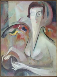 Selvportrett av Alice Bailly