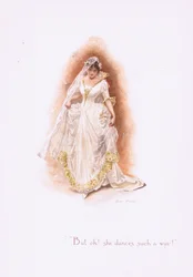 Men åh, hun danser på en slik måte!, fra Some Old Love Songs utgitt av Hildesheimer & Faulkner, 1892