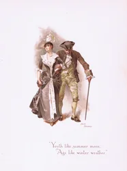 Ungdom som en sommermorgen, fra Noen gamle kjærlighetssanger utgitt av Hildesheimer & Faulkner, 1892