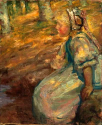 Bondepike, 1900.