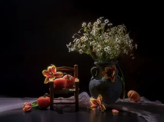 Stemningsfull blomsterhøst