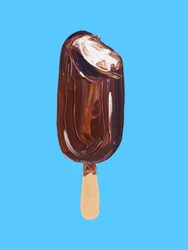 Bitten sjokoladeis