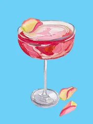 Livlig rosa cocktail