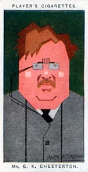 GK Chesterton , britisk poet, romanforfatter og kritiker, 1926
