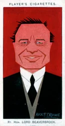 William Maxwell Aitken, 1. baron Beaverbrook, statsmann og avisinnehaver, 1926.