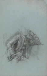 Studie for et portrett av en sittende herre