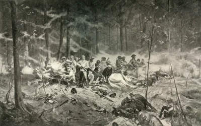Til minnet om modige menn. Major Wilsons siste stand ved Shanghai-elven, 1893, 1900.