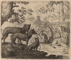 Reynards slektninger ber for ham, sannsynligvis ca. 16451656.