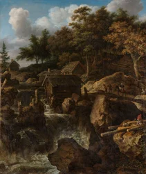 Svensk landskap med foss