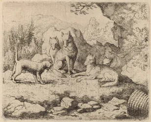 Katten sendt som budbringer, sannsynligvis ca. 16451656.