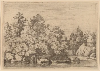 Cudgel Dam og Covered Bridge, sannsynligvis ca. 16451656.