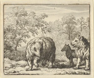 Løven frigjør bjørnen og ulven, 1650-75.