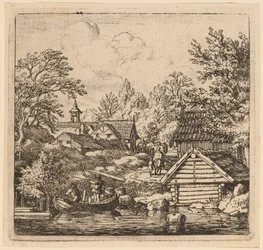 Lossing av en lekter, sannsynligvis c. 16451656.