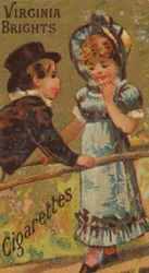 Fra Girls and Children-serien N64 som promoterer Virginia Brights Cigarettes for Allen &..., 1886.