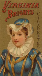 Fra Girls and Children-serien N64 som promoterer Virginia Brights Cigarettes for Allen &..., 1886.
