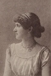 Kitty Welch, fra Actresses-serien N67 som promoterer Virginia Brights Cigarettes for..., ca. 1888.