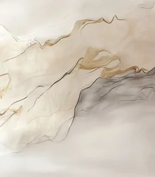 Abstrakt «Golden Flow»