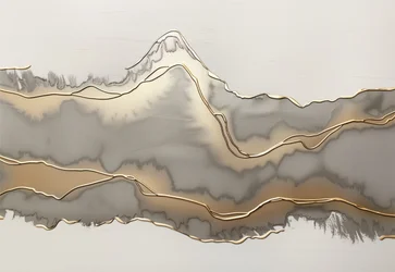 Gylne, abstrakte fjell