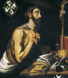 Saint Dominic botferdig. 1621 (olje på lerret)