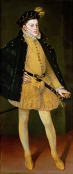 Karl av Østerrike (1545-1568) - Don Carlos, prins av Asturias - Maleri av Alonso Sanchez Coello (1531-1588) - 1564 - Olje på lerret - 186x82,5 - Kunsthistorisk museum, Wien