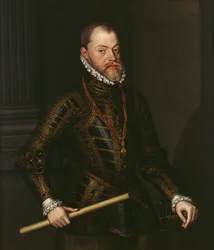 Filip II av Spania (1527–98) ca. 1570 (olje på lerret)