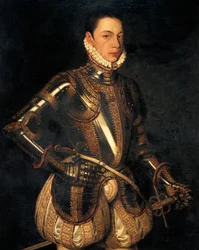 Portrett av Alessandro Farnese (olje på lerret)