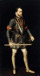 Portrett av Filip II (1527-1598), konge av Spania og Portugal