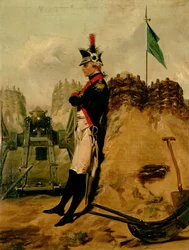 Alexander Hamilton (1757-1804) i uniformen til New York Artillery