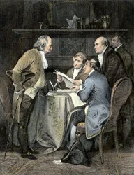 Utarbeidelsen av uavhengighetserklæringen i 1776