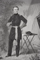 Portrett av Ormsby MacKnight Mitchel (1809-62) (litho)