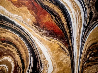 Abstrakt «Gold Stone Flow»